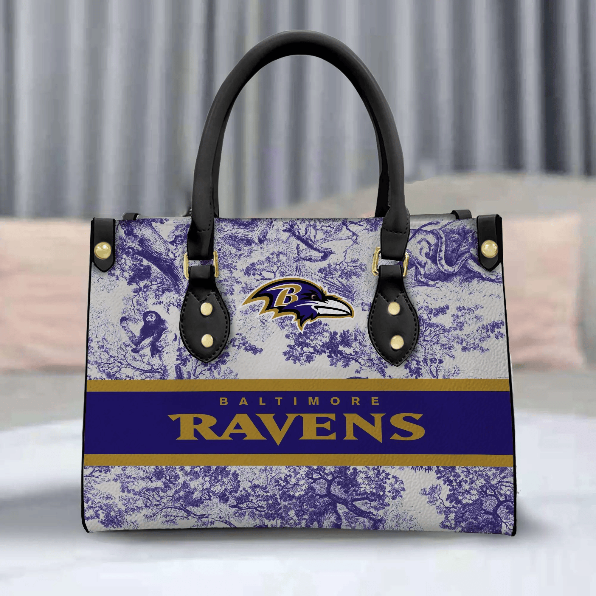 Baltimore Ravens Leather Handbag For Women