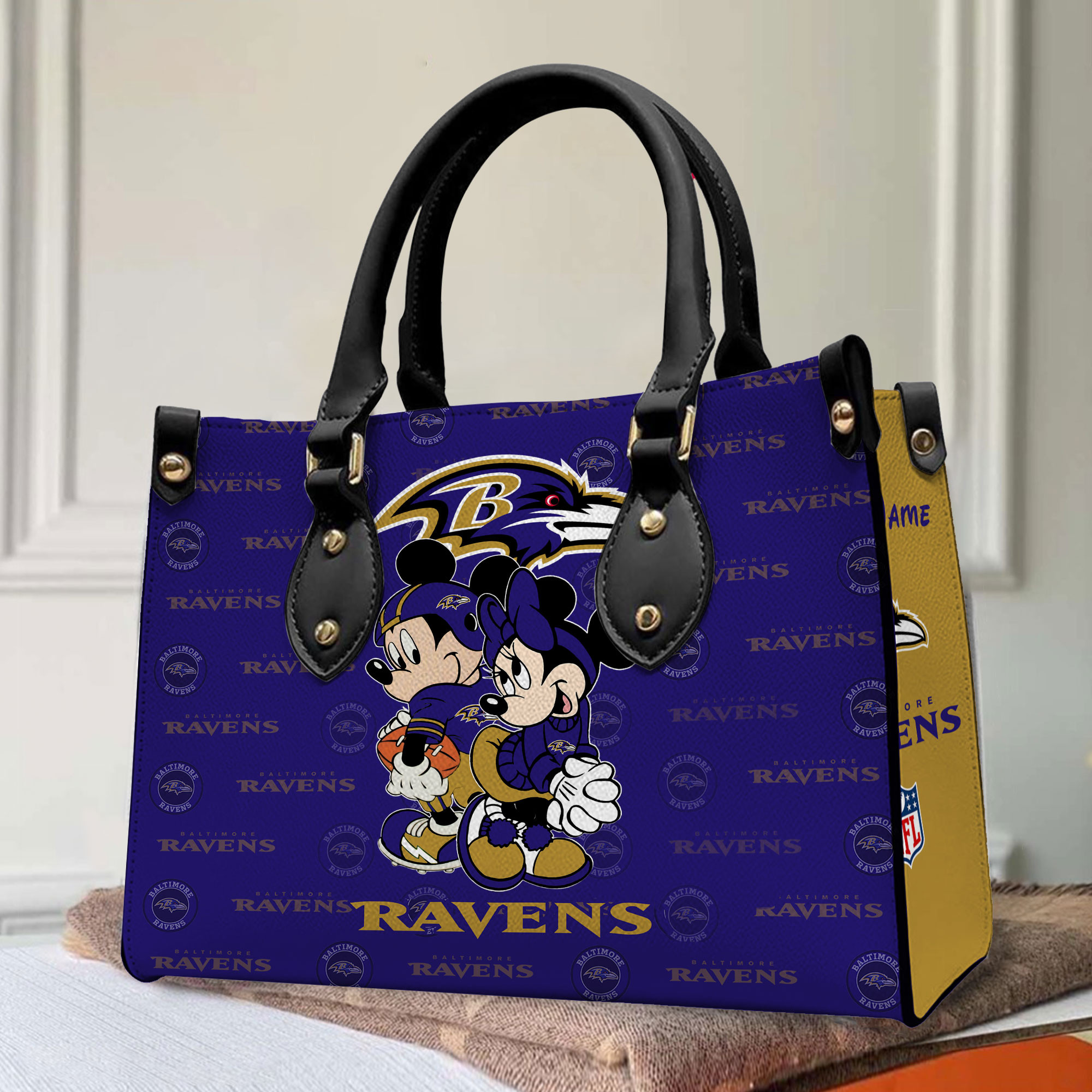 Baltimore Ravens Leather Handbag For Women