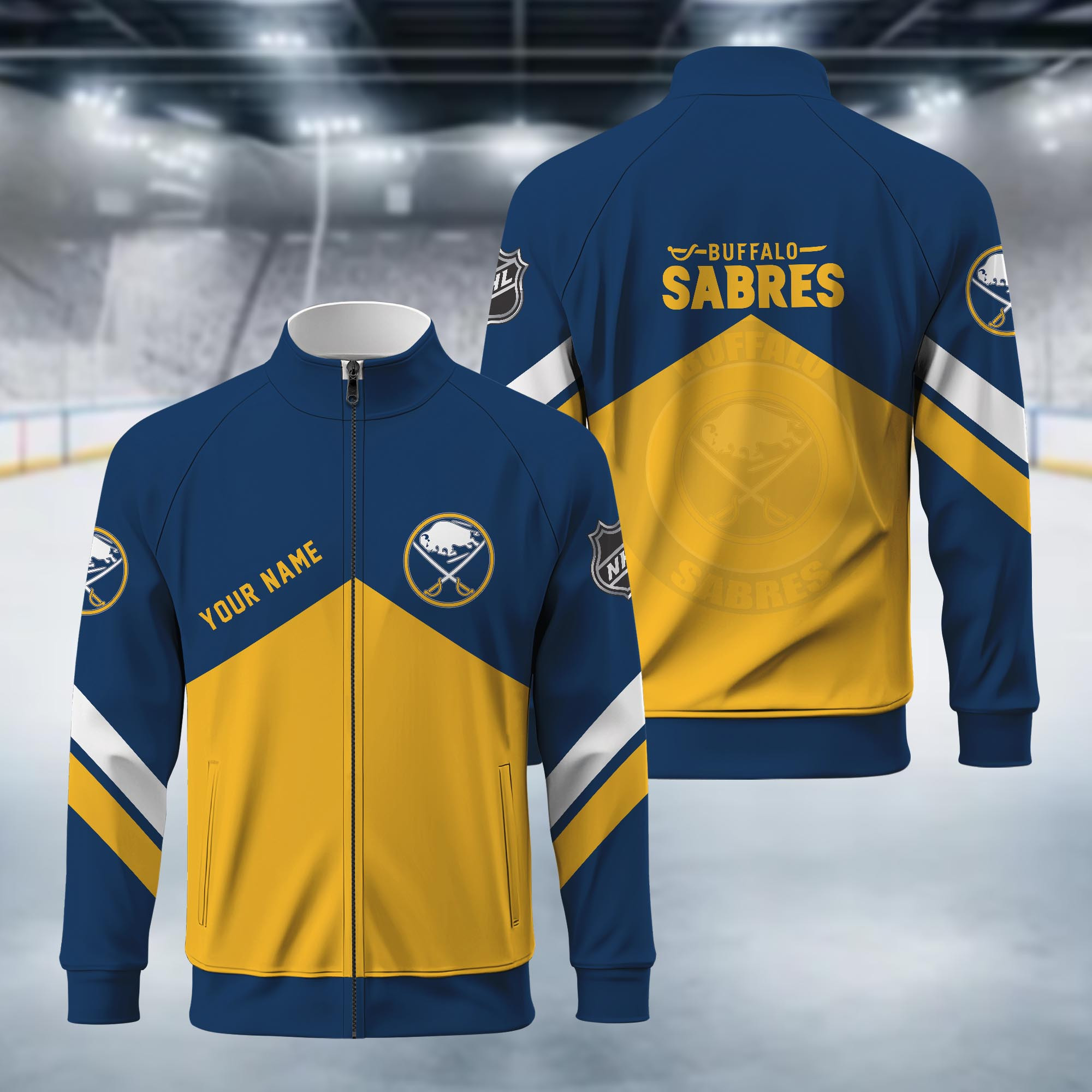 Buffalo Sabres Standing Neck Zipper Jacket