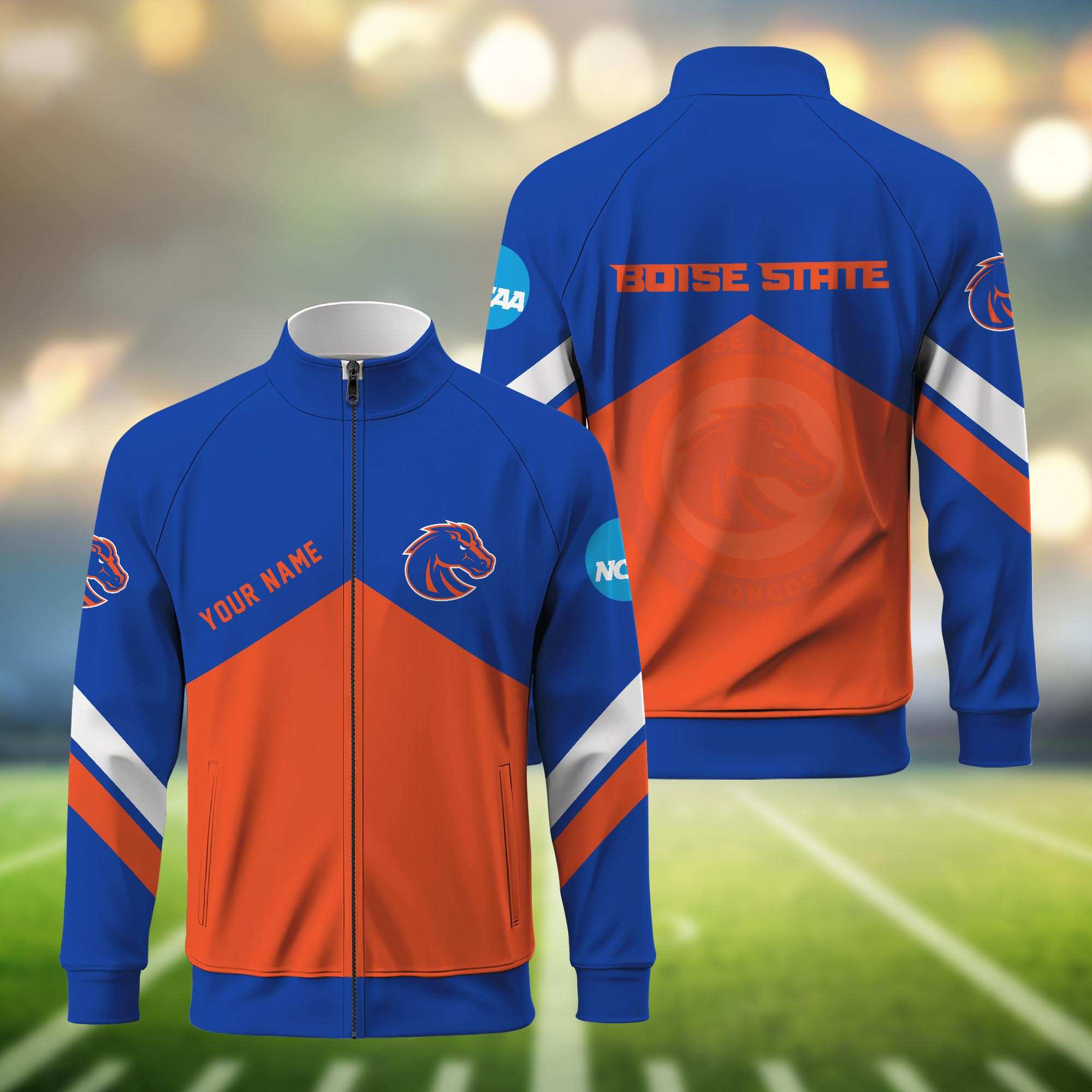 Auburn Tigers Standing Neck Zipper Jacket