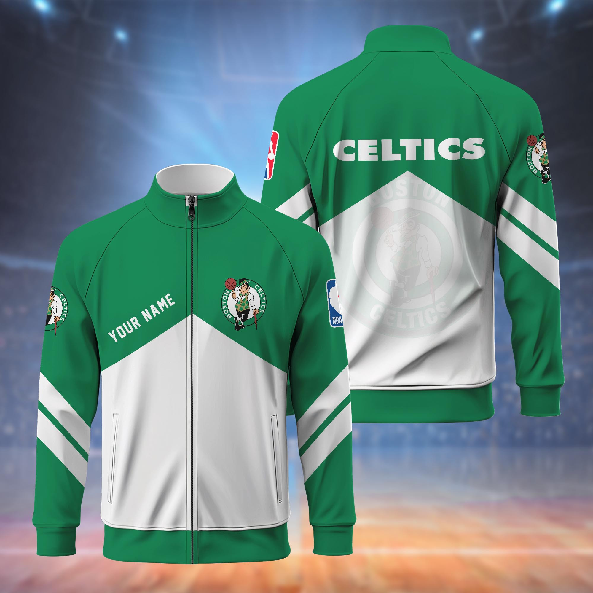 Boston Celtics Standing Neck Zipper Jacket