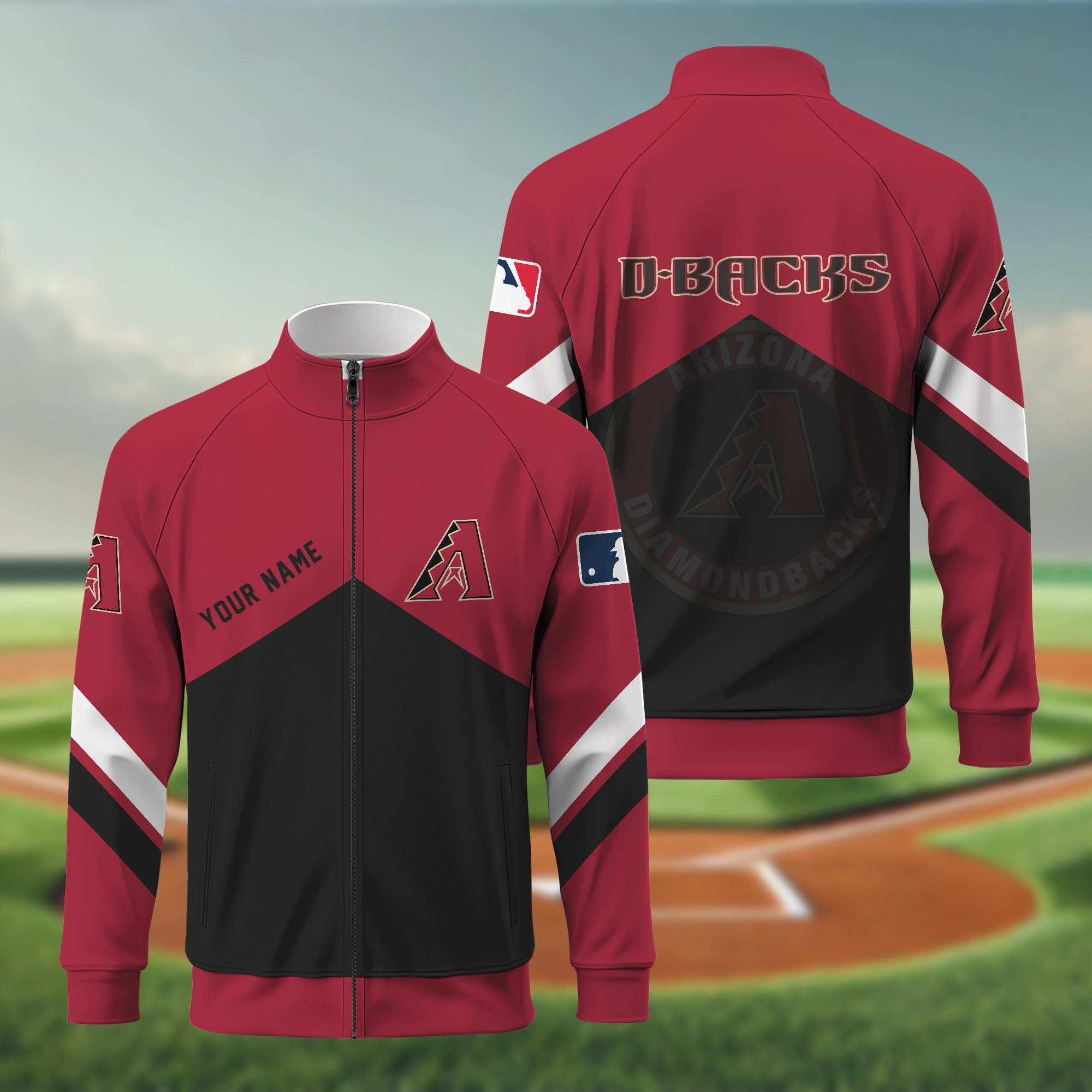 Arizona Diamondbacks Standing Neck Zipper Jacket