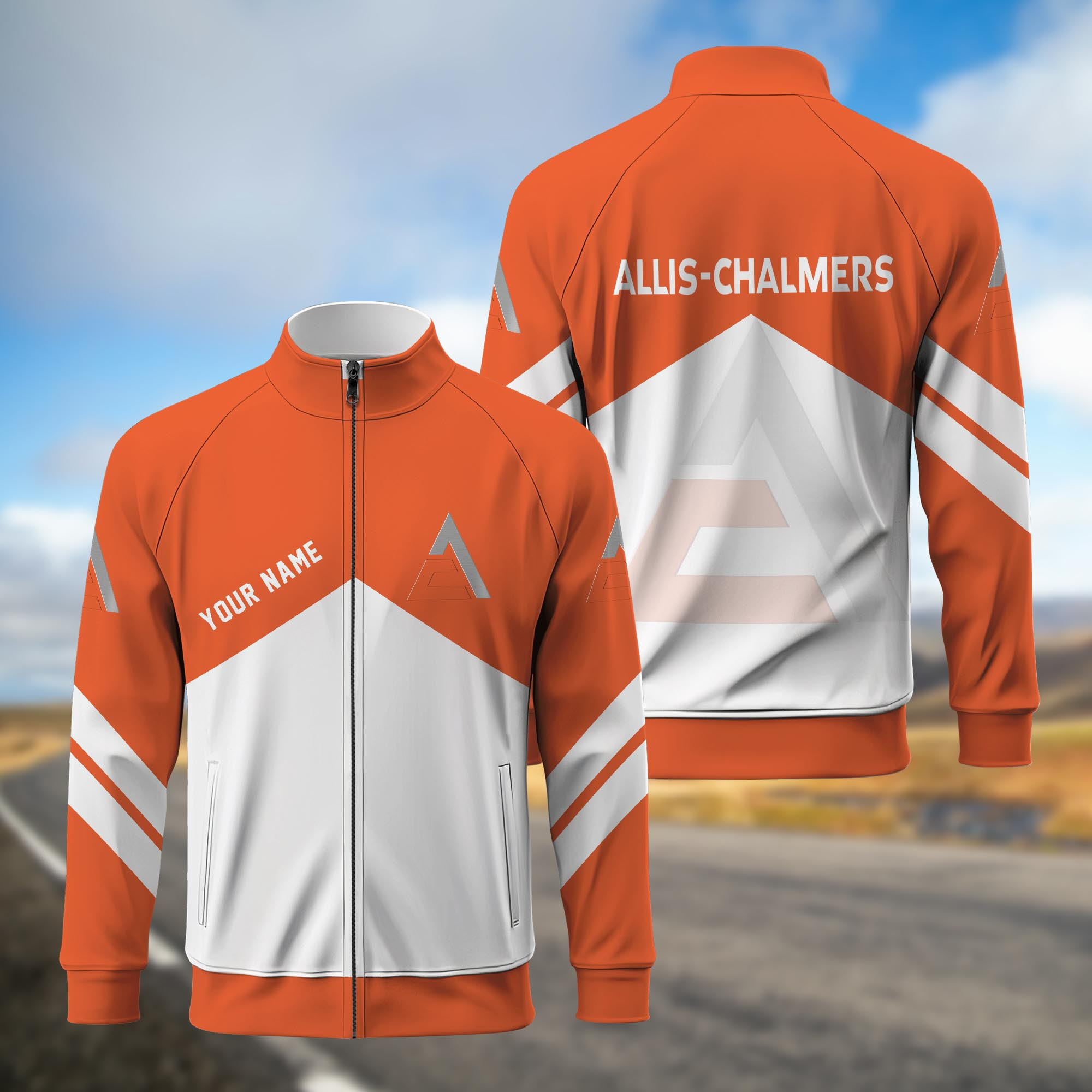 Allis Chalmers Standing Neck Zipper Jacket