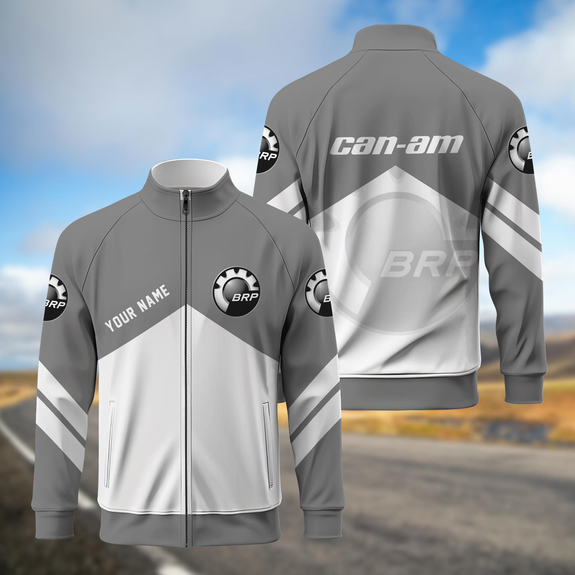 Can-Am Standing Neck Zipper Jacket