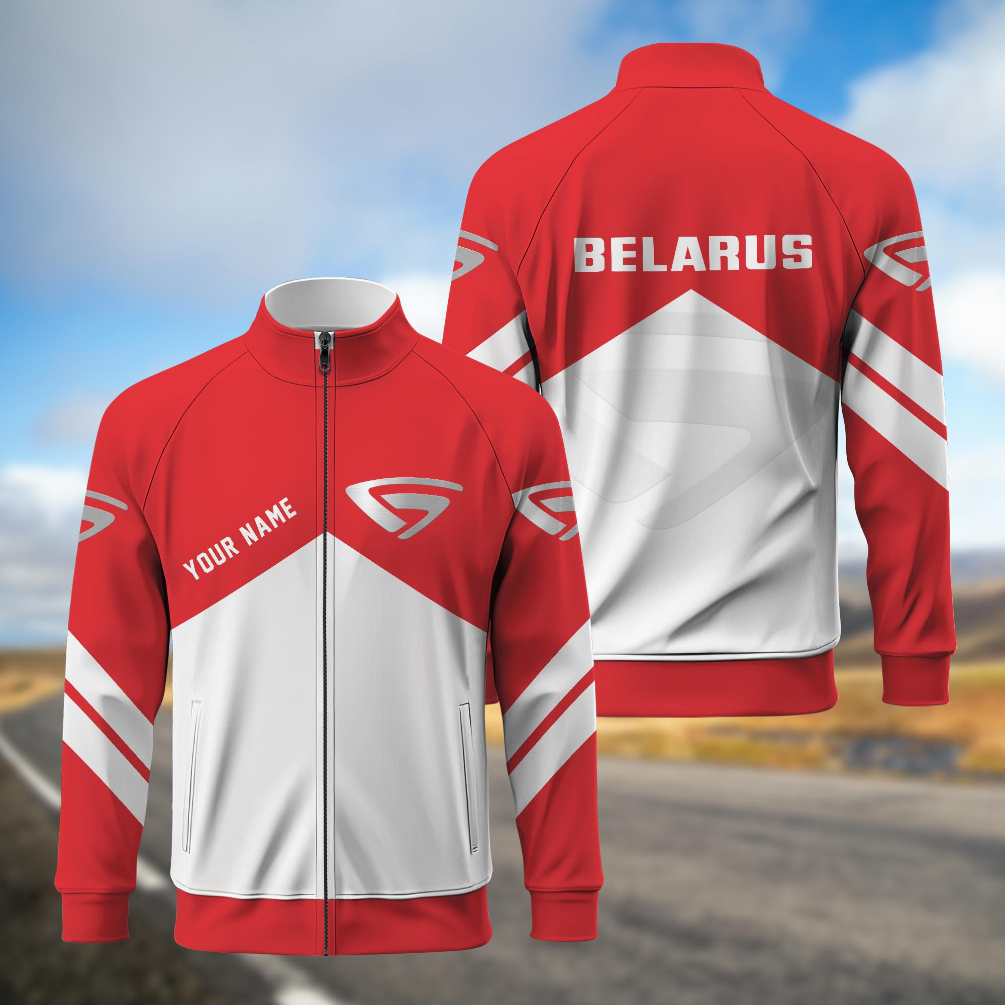Belarus Standing Neck Zipper Jacket