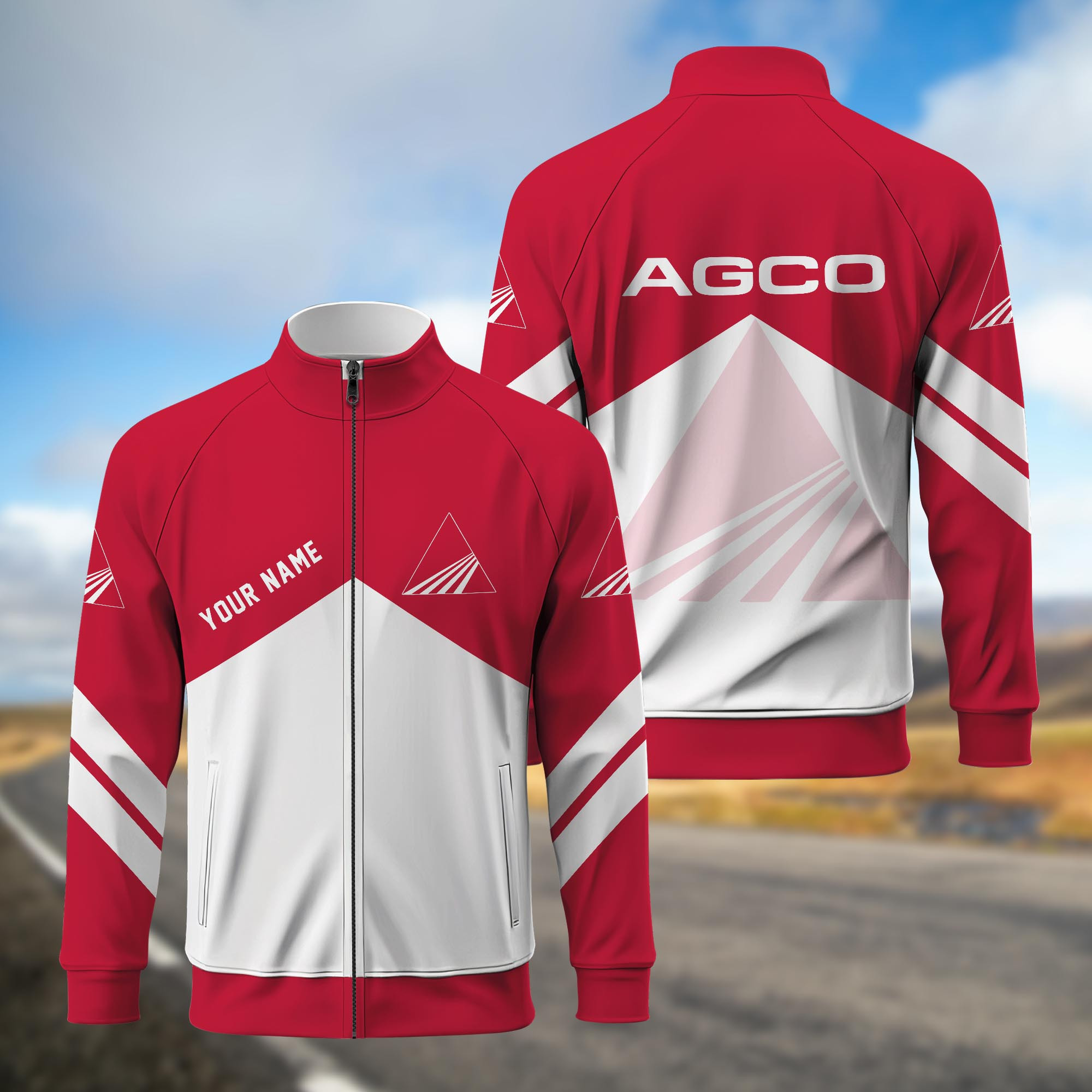 AGCO Allis Standing Neck Zipper Jacket