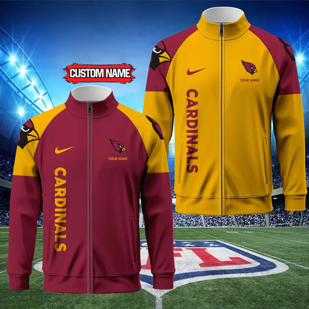 Arizona Cardinals Standing Neck Zipper Jacket