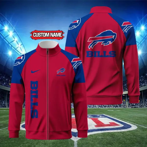 Buffalo Bills Standing Neck Zipper Jacket For Women