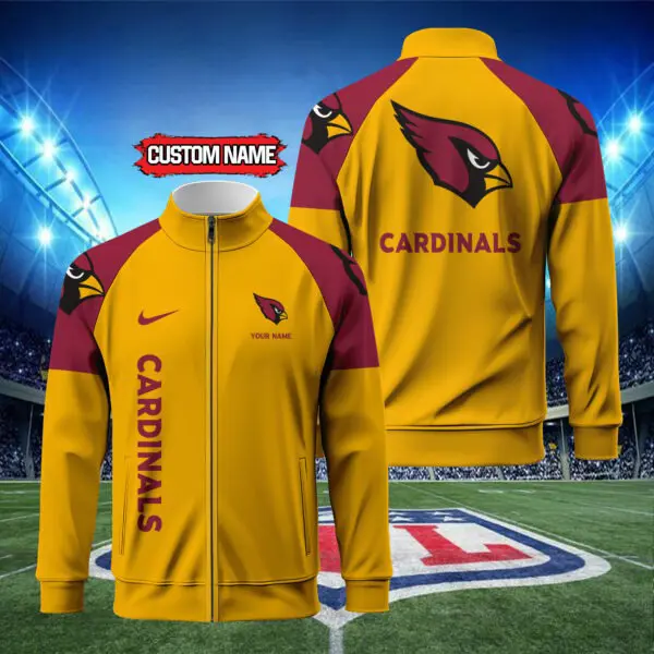 Arizona Cardinals Standing Neck Zipper Jacket For Women