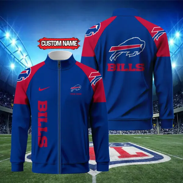 Buffalo Bills Standing Neck Zipper Jacket For Men