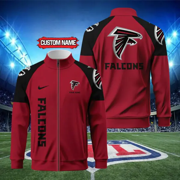Atlanta Falcons Standing Neck Zipper Jacket For Men