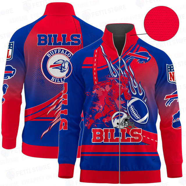 Buffalo Bills National Football League Stand Collar Zipper jacket