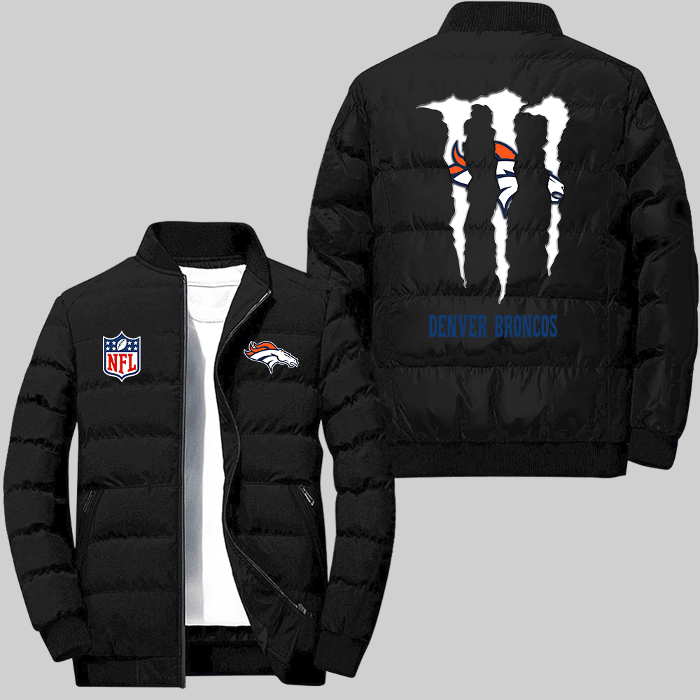 Denver Broncos NFL Team Logo Black Collar Down Jacket