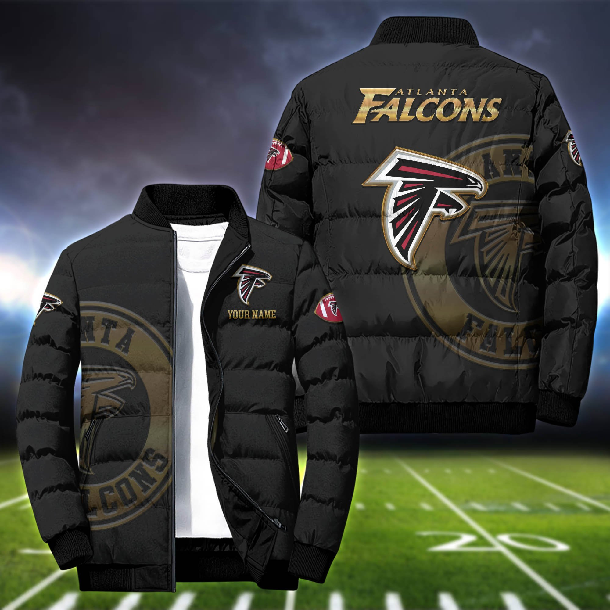 Atlanta Falcons Sport Personalized Outdoor Coat Puffer Jacket
