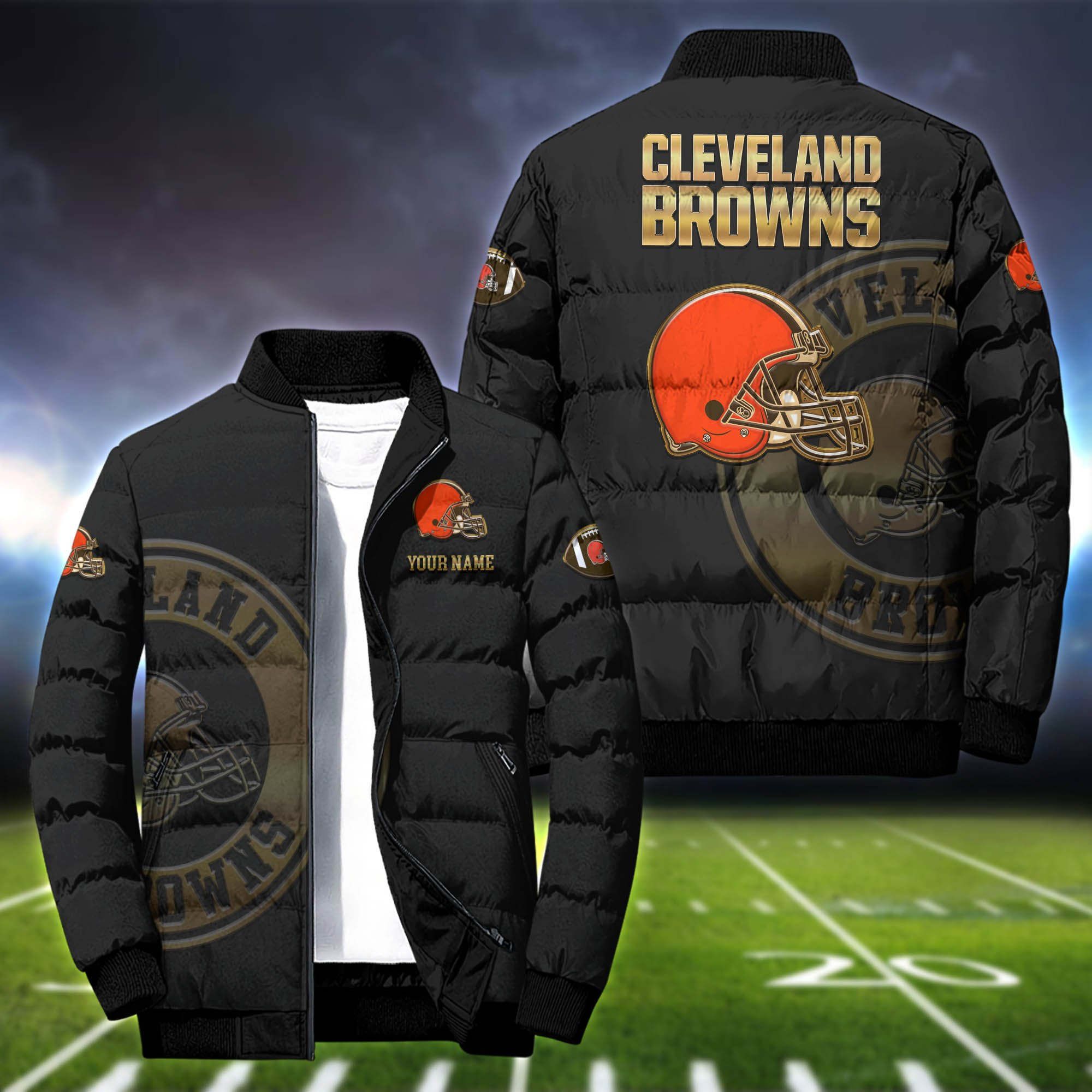 Cleveland Browns Sport Personalized Outdoor Coat Puffer Jacket