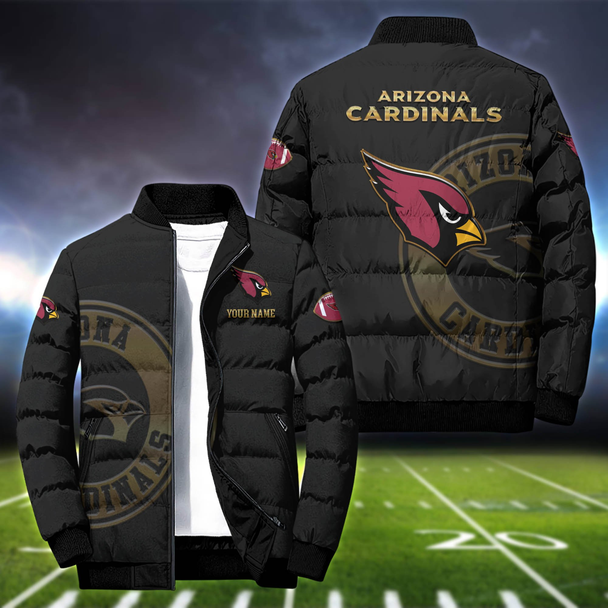 Arizona Cardinals Sport Personalized Outdoor Coat Puffer Jacket