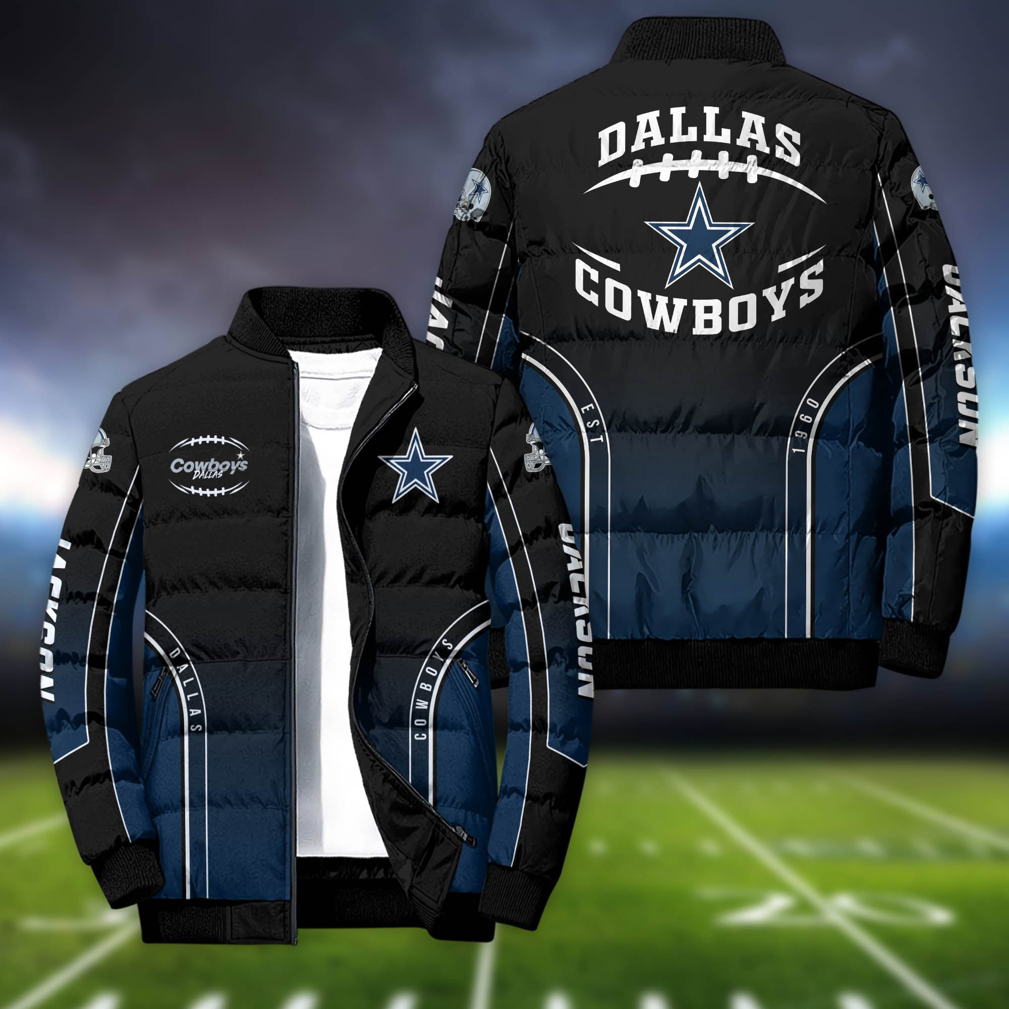 Dallas Cowboys Personalized Outdoor Coat Puffer Jacket