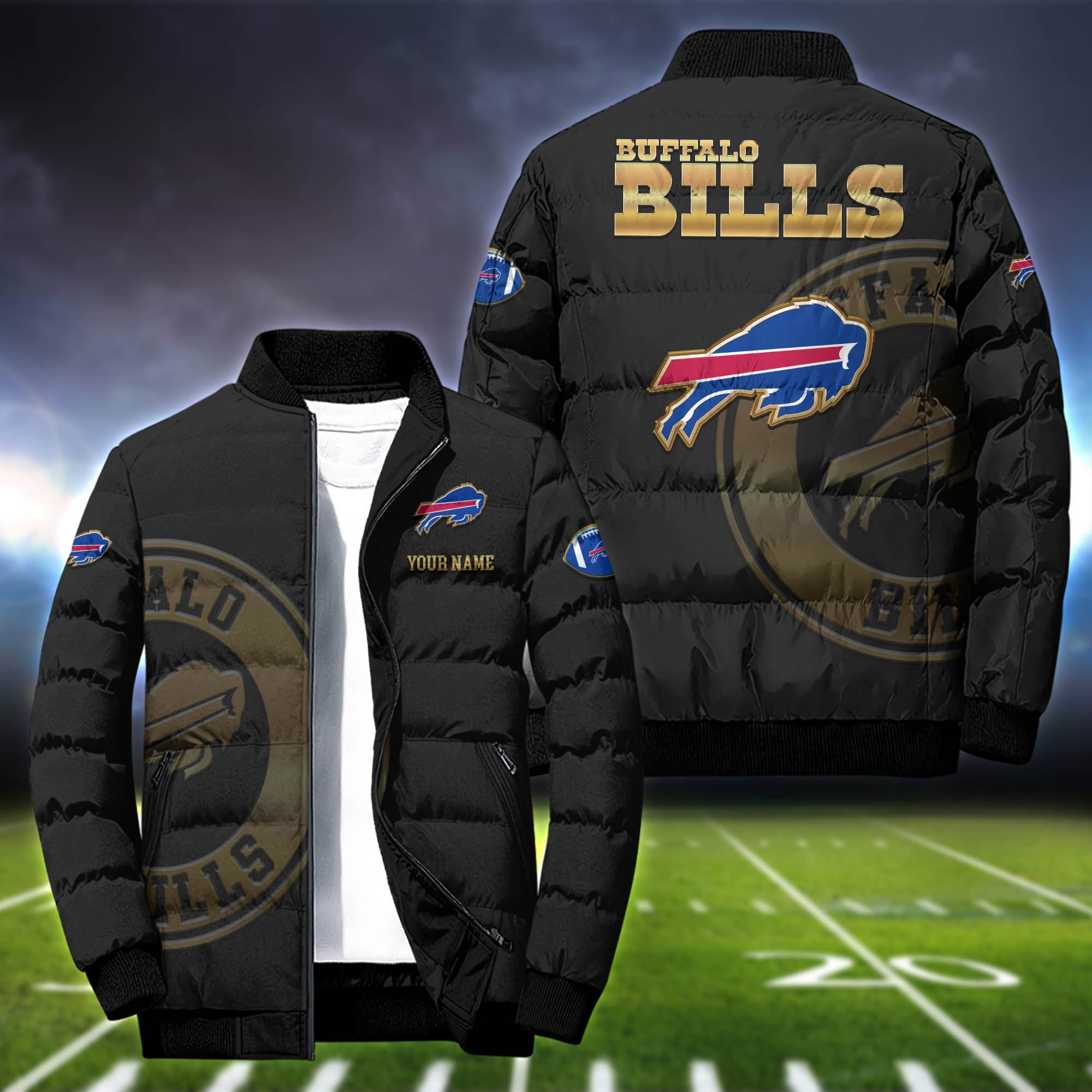 Buffalo Bills Sport Personalized Outdoor Coat Puffer Jacket