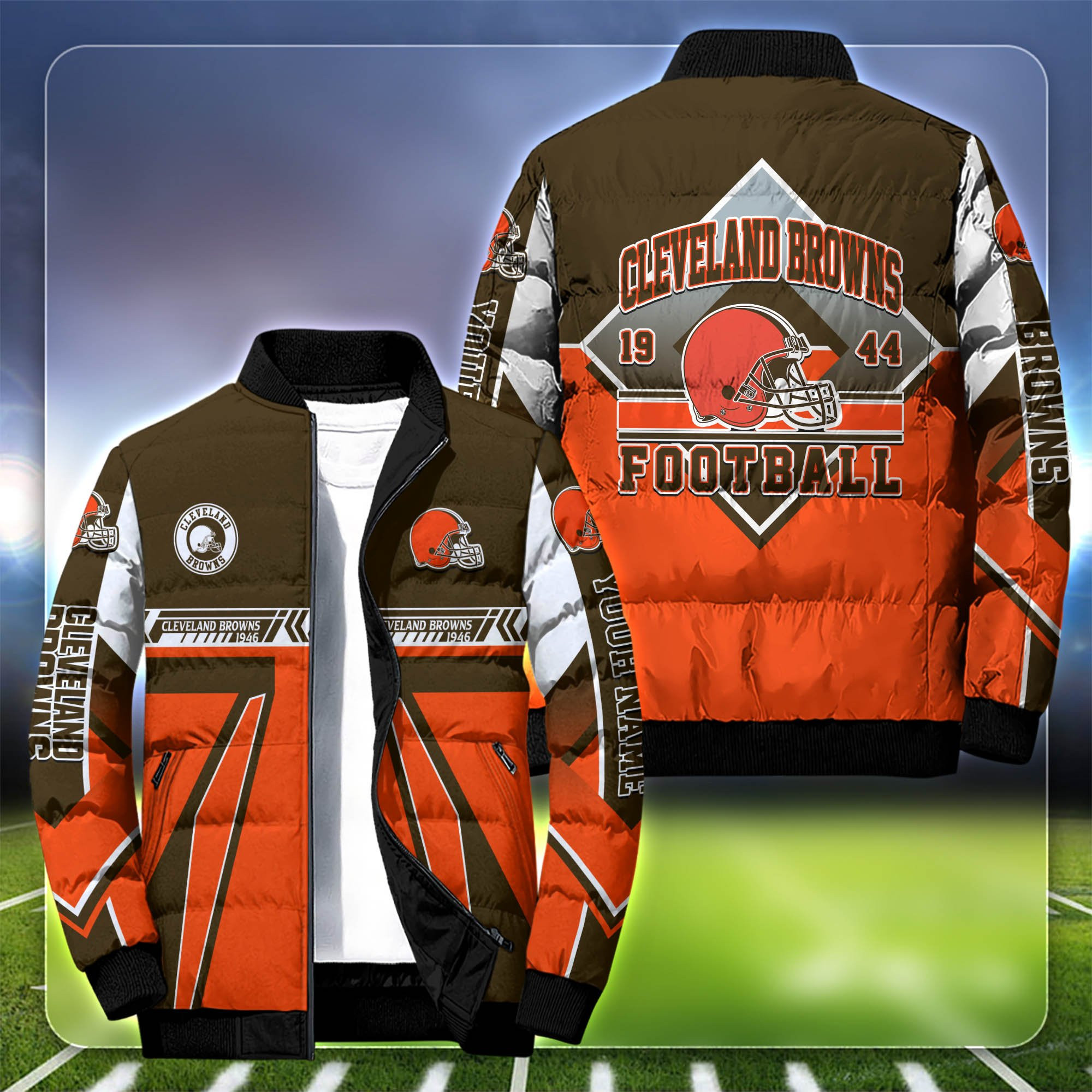 Cleveland Browns Personalized Outdoor Coat Puffer Jacket
