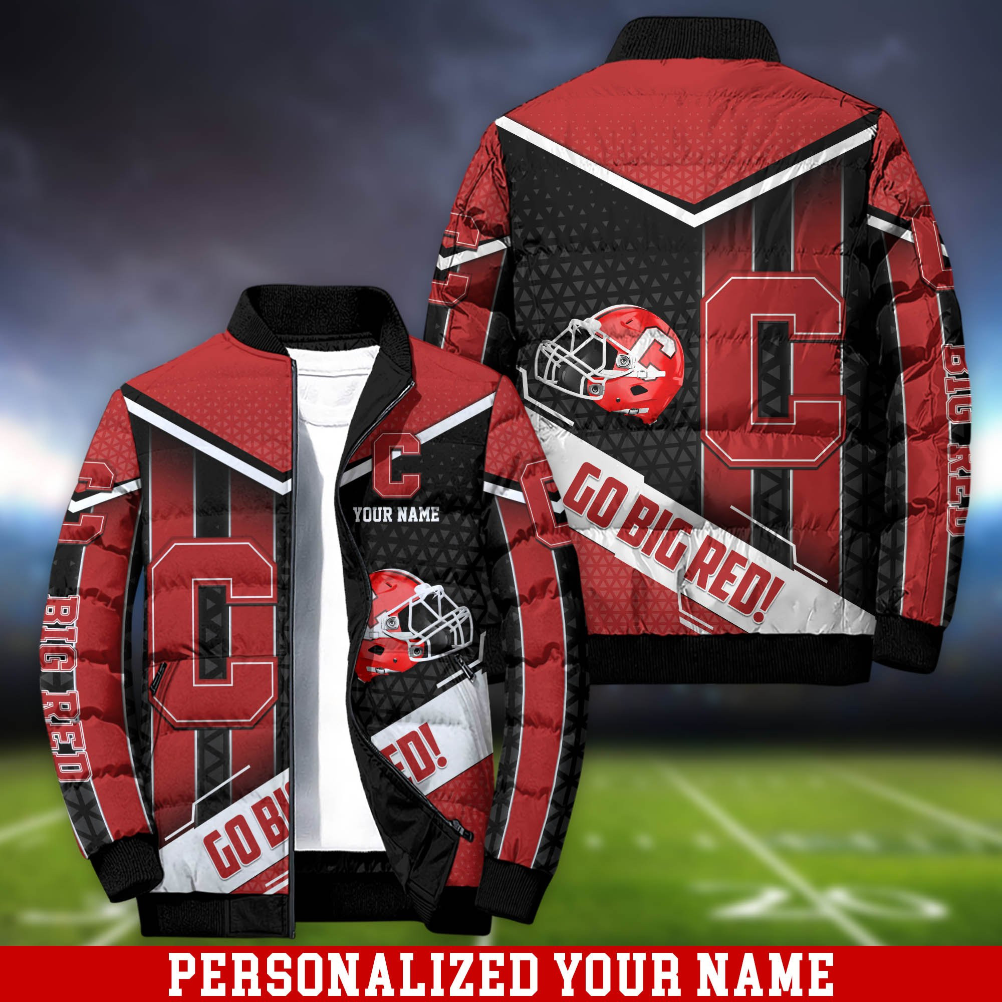 Cornell Big Red Personalized Outdoor Coat Puffer Jacket