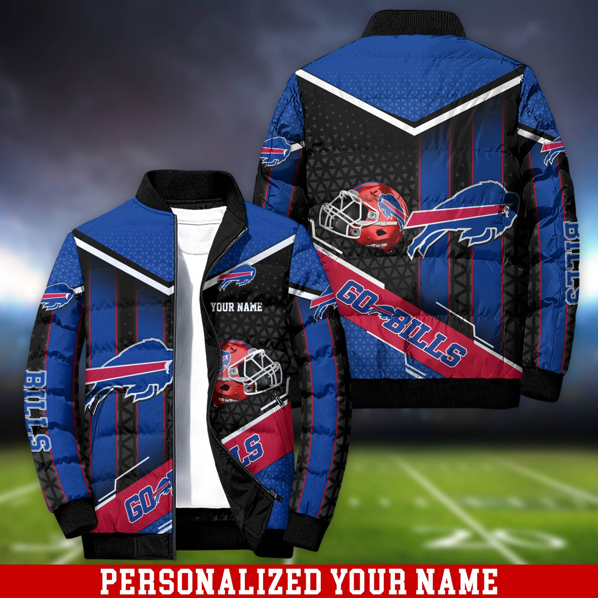 Buffalo Bills Personalized Outdoor Coat Puffer Jacket