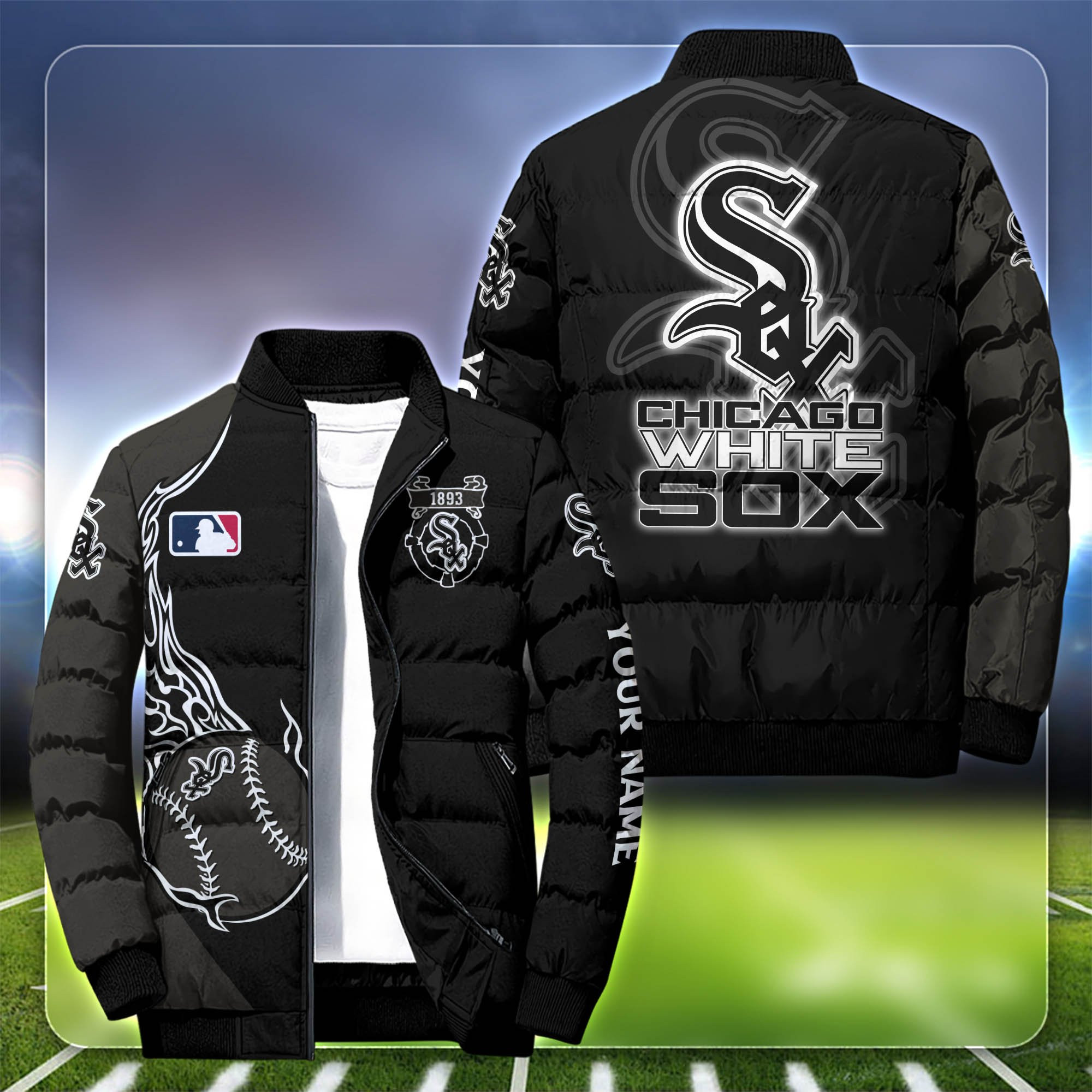 Chicago White Sox Personalized Outdoor Coat Puffer Jacket