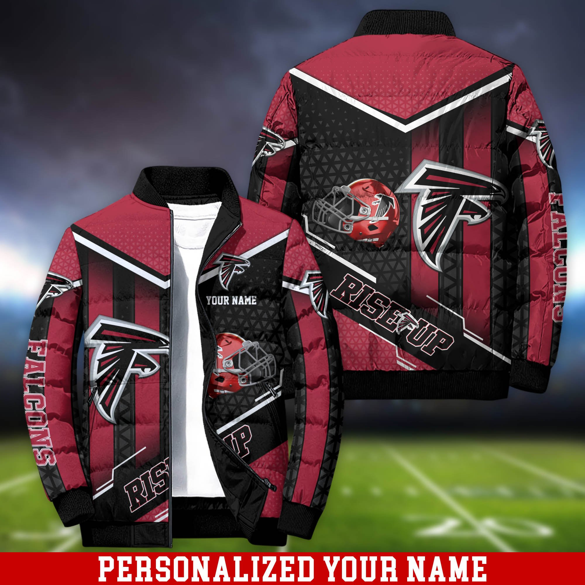 Atlanta Falcons Personalized Outdoor Coat Puffer Jacket