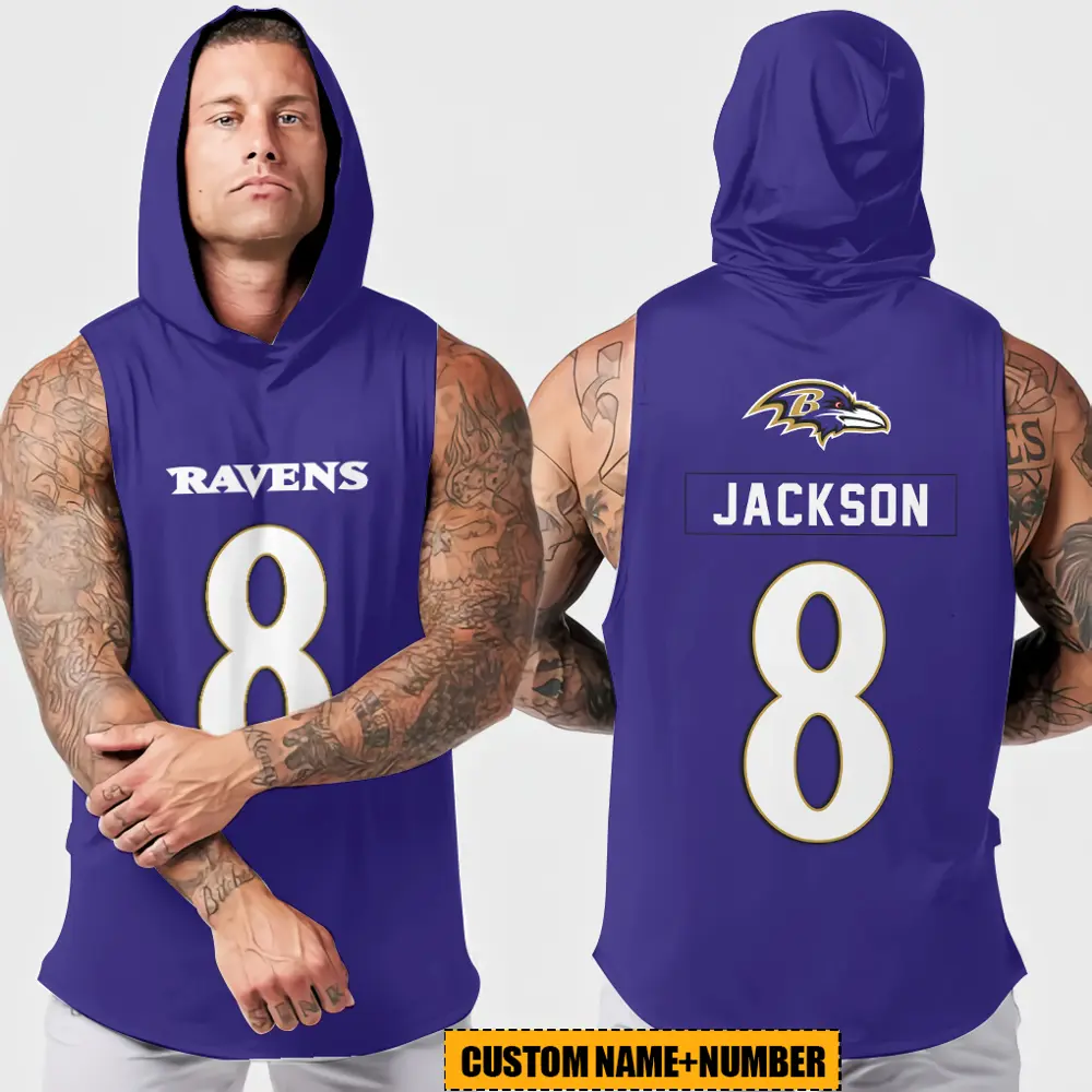 Baltimore Ravens Sleeveless Pullover Hoodie
