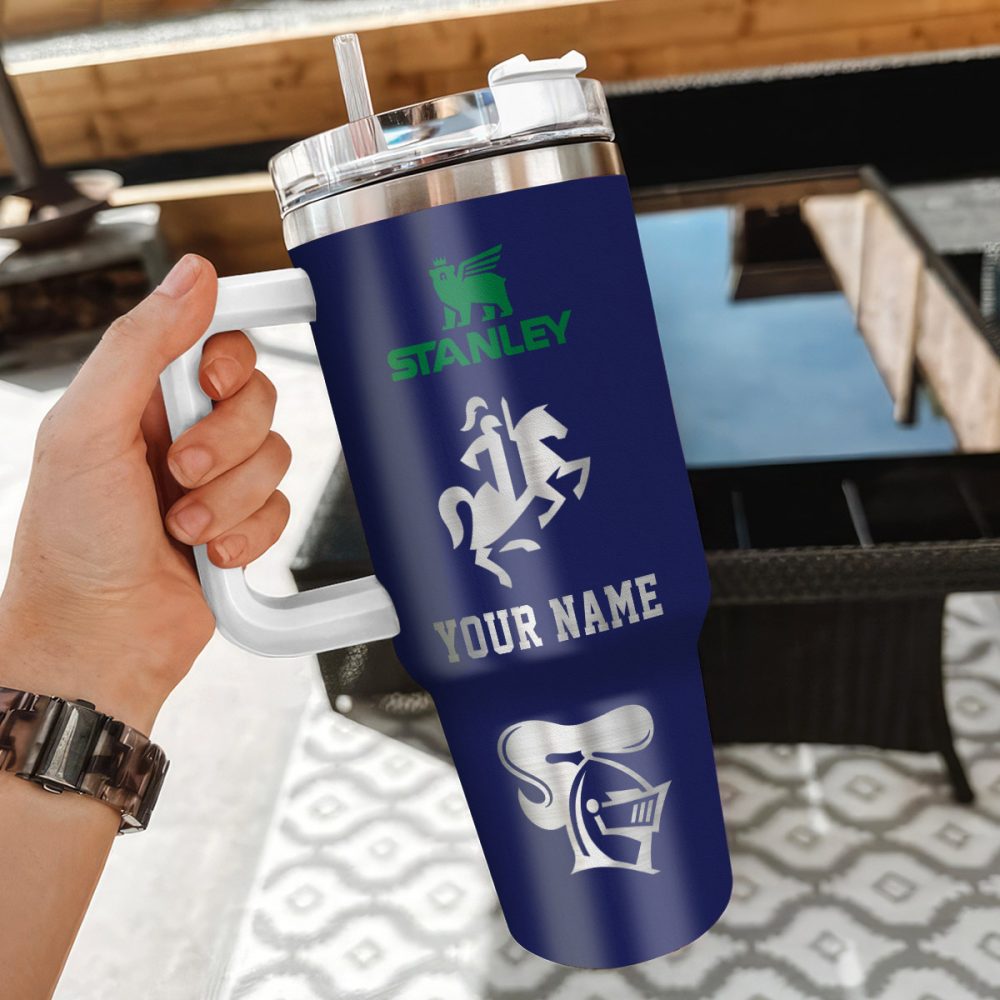 Newcastle Knights Nrl Custom Stanley Quencher 40Oz Stainless Steel Tumbler With Handle - Image 3