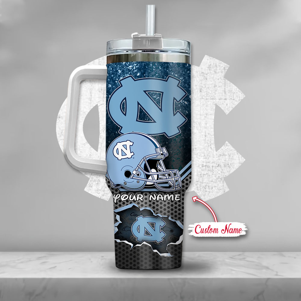 North Carolina Tar Heels Ncaa Mickey Mouse Custom Stanley Quencher 40Oz Stainless Steel Tumbler With Handle - Image 3