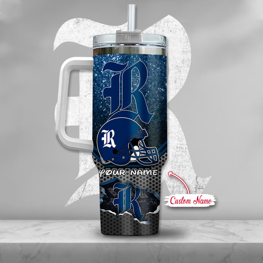Ncaa Rice Owls Mickey Mouse Custom Stanley Quencher 40Oz Stainless Steel Tumbler With Handle - Image 3