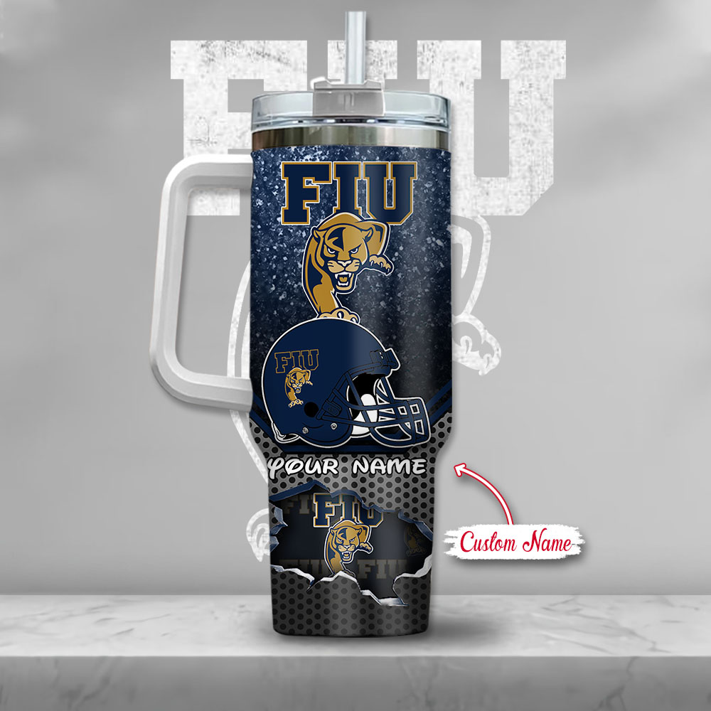 Ncaa Fiu Panthers Mickey Mouse Custom Stanley Quencher 40Oz Stainless Steel Tumbler With Handle - Image 3