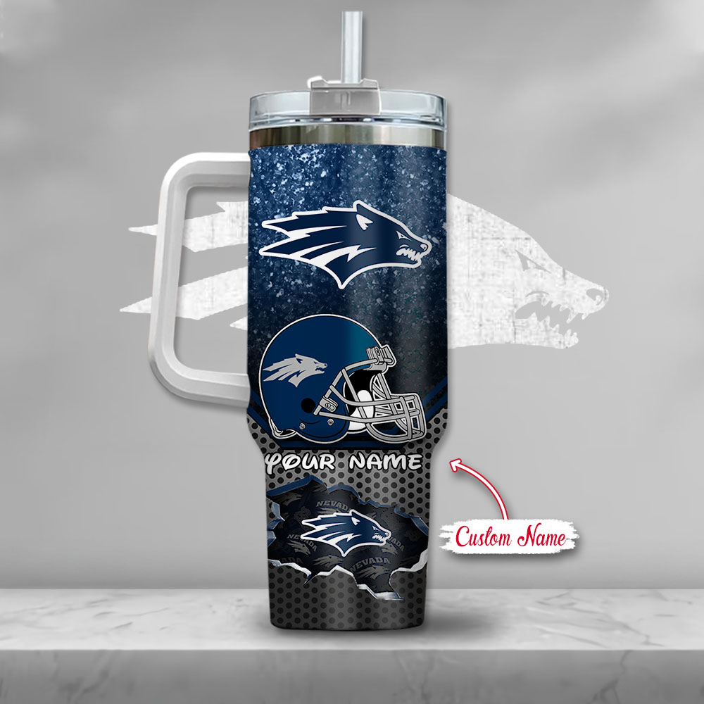 Ncaa Nevada Wolf Pack Mickey Mouse Custom Stanley Quencher 40Oz Stainless Steel Tumbler With Handle - Image 3
