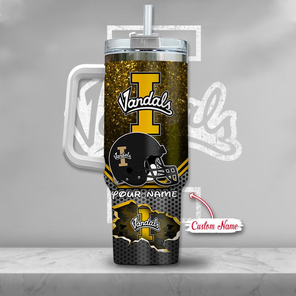 Ncaa Idaho Vandals Mickey Mouse Custom Stanley Quencher 40Oz Stainless Steel Tumbler With Handle - Image 3