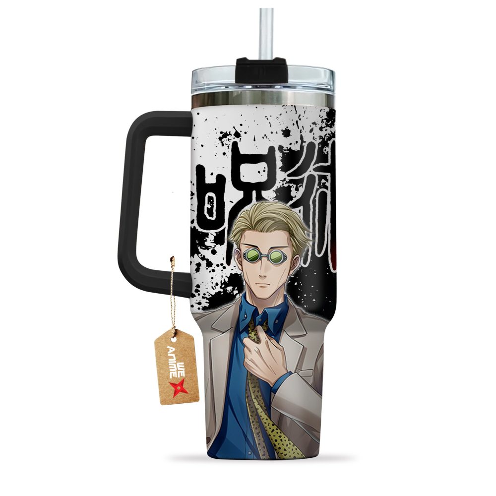 Kento Nanami Jujutsu Kaisen Anime Custom Stanley Quencher 40Oz Stainless Steel Tumbler With Handle - Image 3