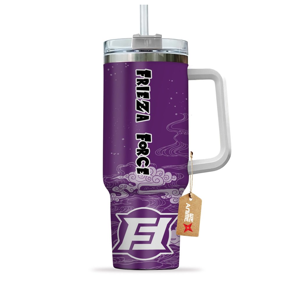 Frieza Force Dragon Ball Anime Custom Stanley Quencher 40Oz Stainless Steel Tumbler With Handle - Image 3