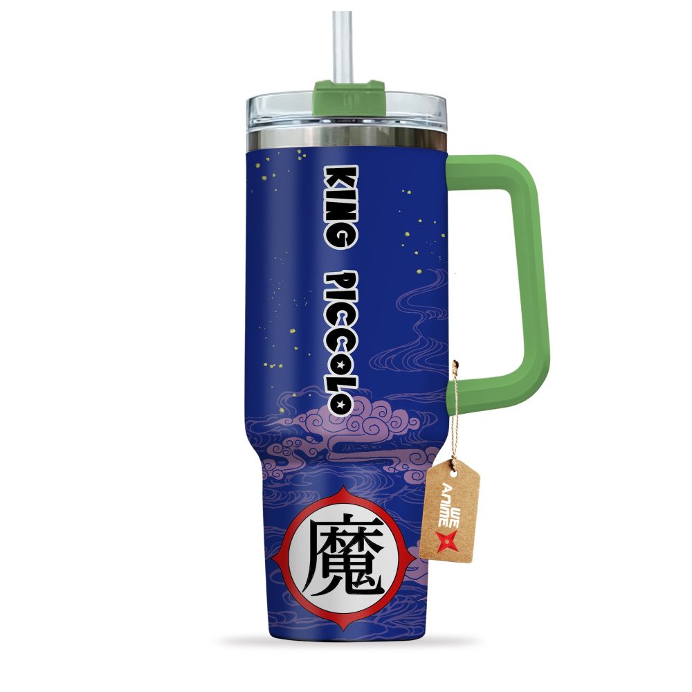 King Piccolo Dragon Ball Anime Custom Stanley Quencher 40Oz Stainless Steel Tumbler With Handle - Image 3