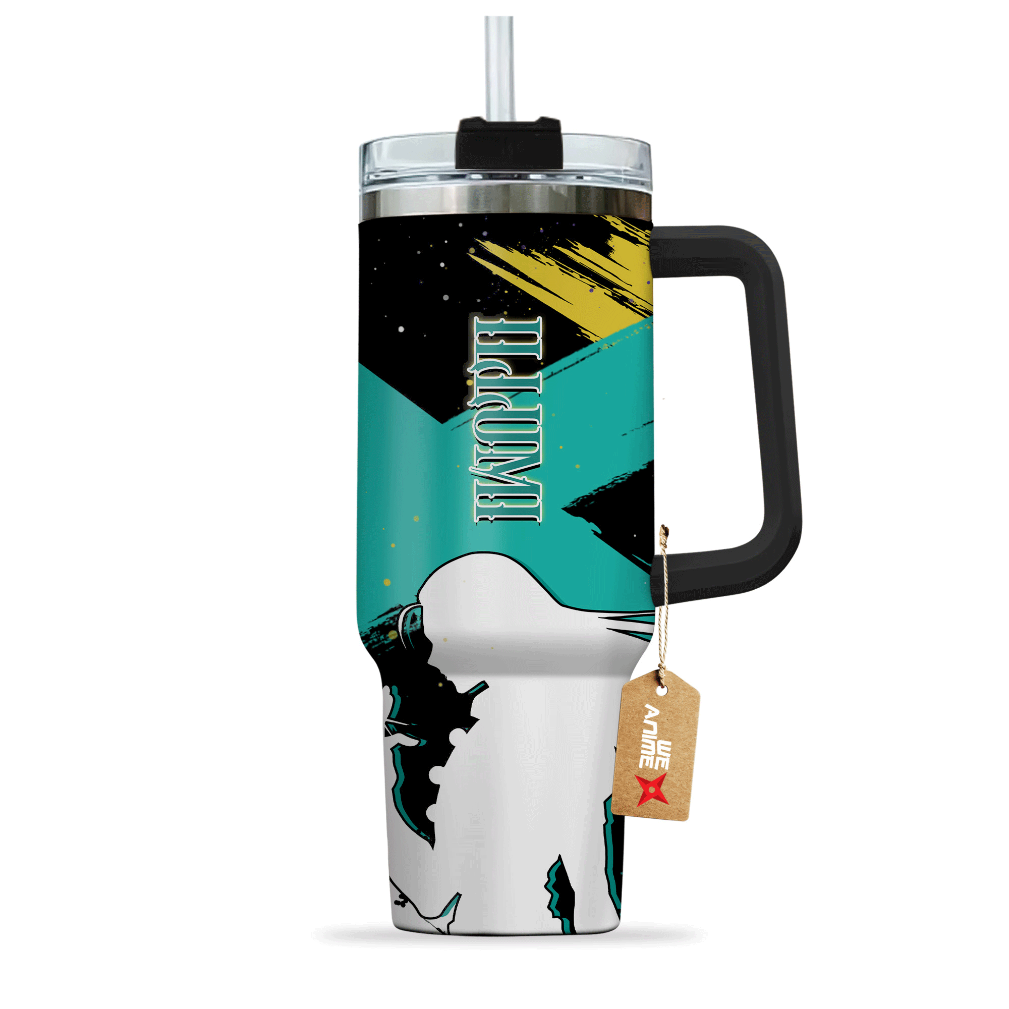 Illumi Zoldyck Hunter X Hunter Anime Custom Stanley Quencher 40Oz Stainless Steel Tumbler With Handle - Image 3