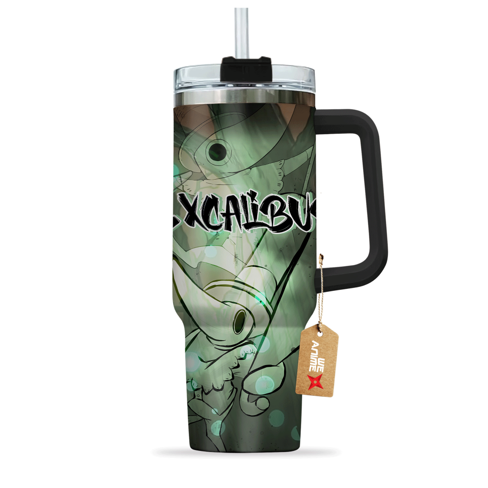 Excalibur Soul Eater Anime Custom Stanley Quencher 40Oz Stainless Steel Tumbler With Handle - Image 3