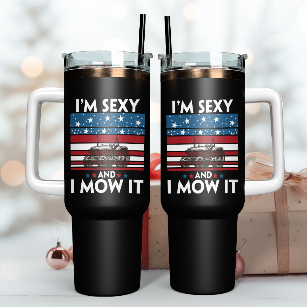 Independence Day Custom Stanley Quencher 40Oz Stainless Steel Tumbler With Handle - Image 3