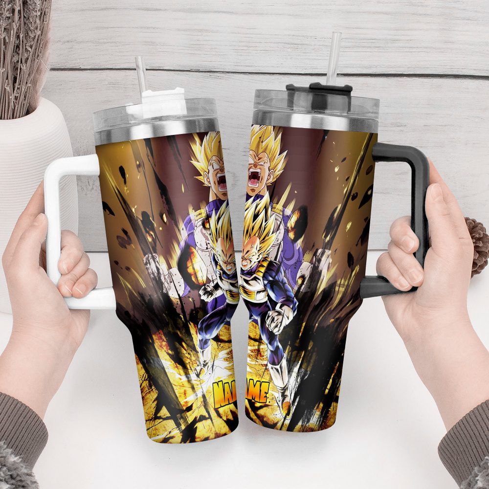 Dragon Ball Z Movies Custom Stanley Quencher 40Oz Stainless Steel Tumbler With Handle - Image 3
