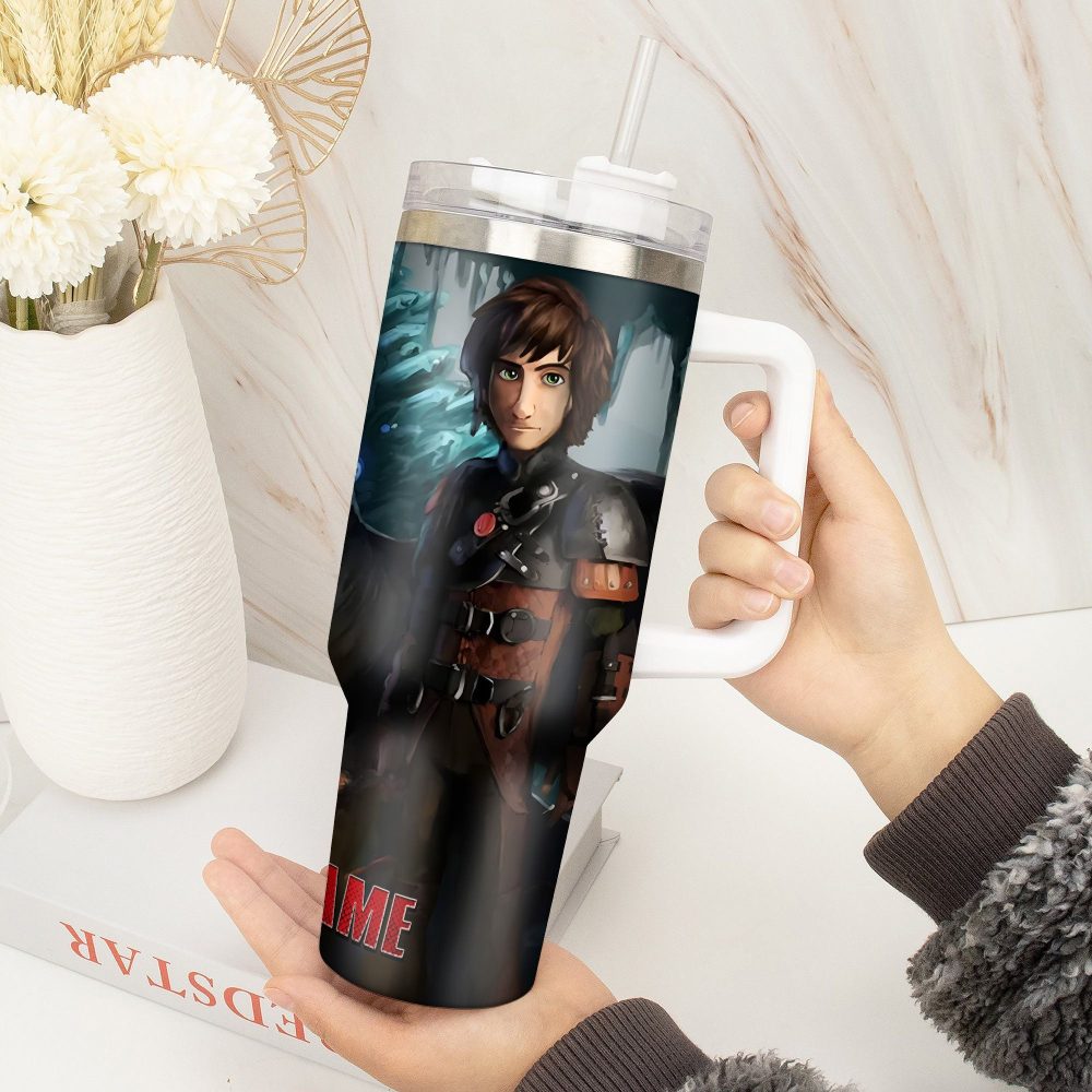 How To Train Your Dragon Movies Custom Stanley Quencher 40Oz Stainless Steel Tumbler With Handle - Image 3