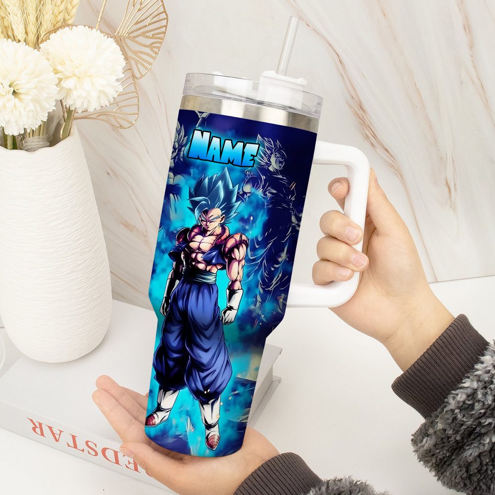 Dragon Ball Z Movies Custom Stanley Quencher 40Oz Stainless Steel Tumbler With Handle - Image 3