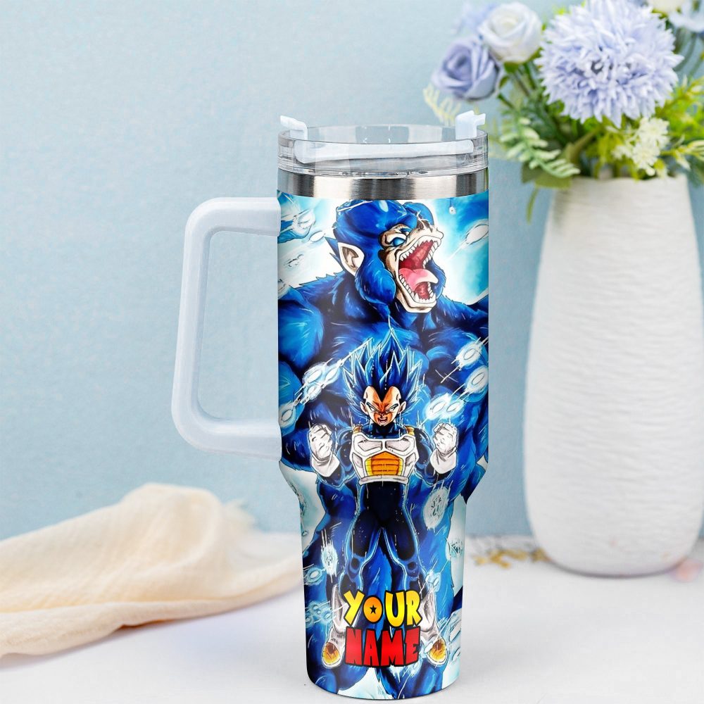 Dragon Ball Z Movies Custom Stanley Quencher 40Oz Stainless Steel Tumbler With Handle - Image 3