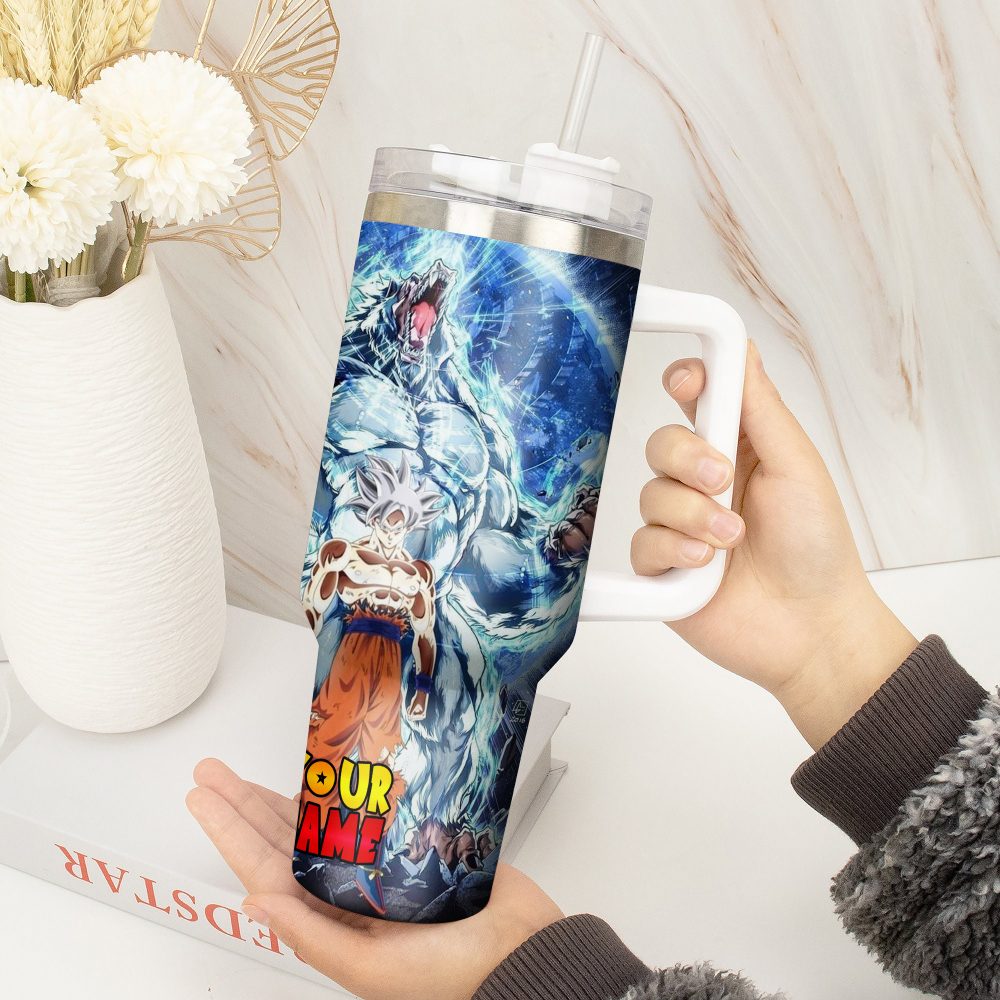 Dragon Ball Z Movies Custom Stanley Quencher 40Oz Stainless Steel Tumbler With Handle - Image 3