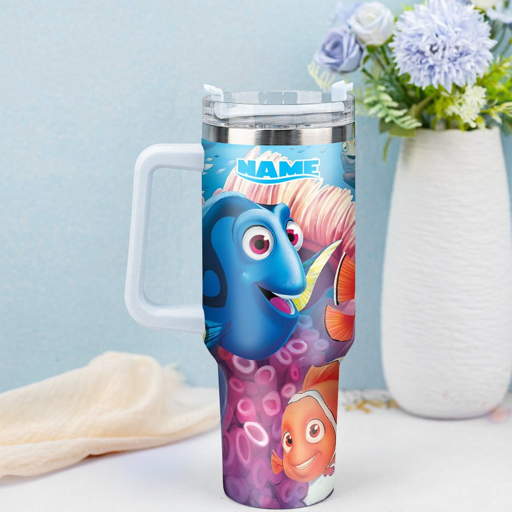 Finding Nemo Movies Custom Stanley Quencher 40Oz Stainless Steel Tumbler With Handle - Image 3