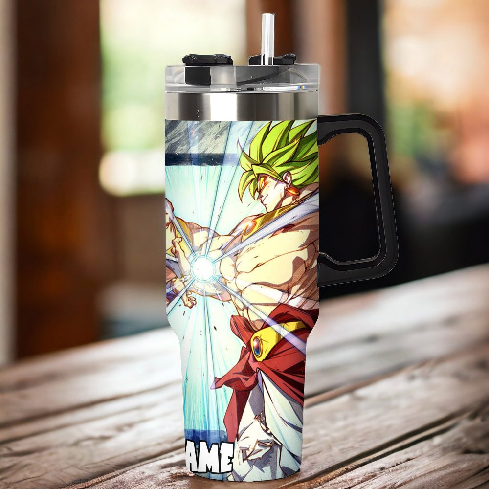 Dragon Ball Z Movies Custom Stanley Quencher 40Oz Stainless Steel Tumbler With Handle - Image 3