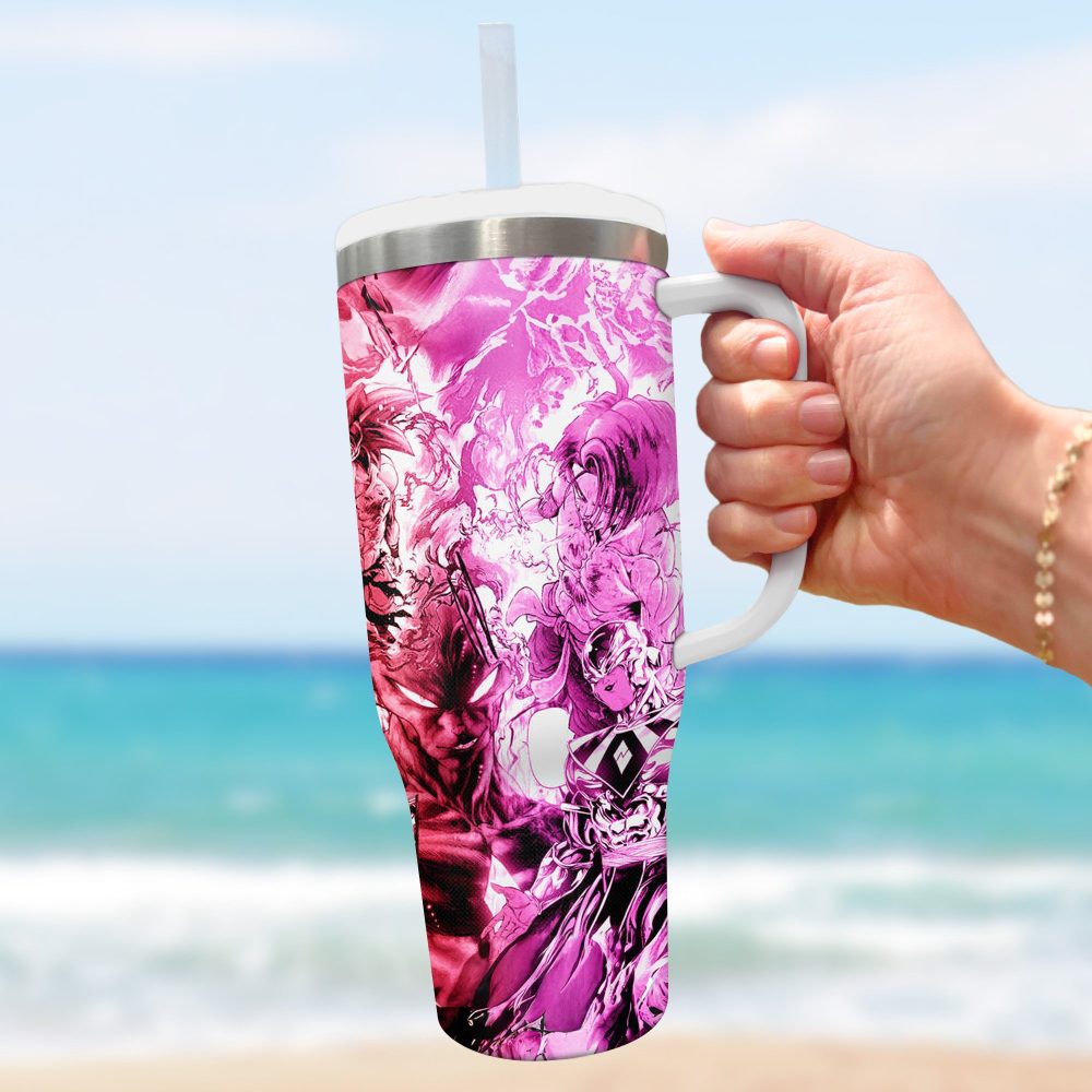 Dragon Ball Z Movies Custom Stanley Quencher 40Oz Stainless Steel Tumbler With Handle - Image 3
