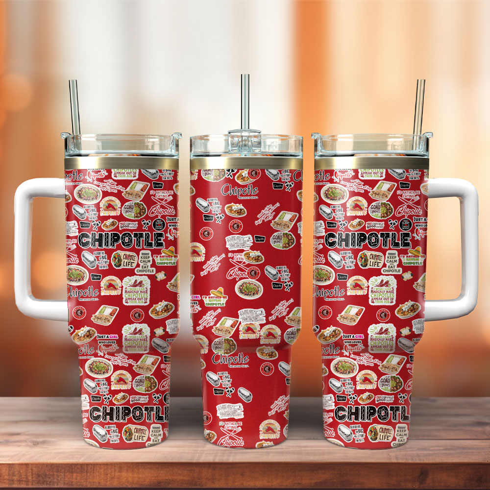 Chipotle Custom Stanley Quencher 40Oz Stainless Steel Tumbler - Image 3