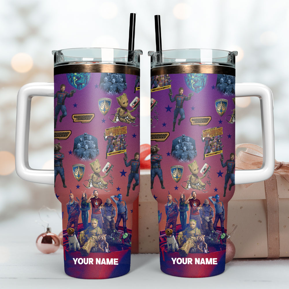Guardians Of The Galaxy Movie Custom Stanley Quencher 40Oz Stainless Steel Tumbler With Handle - Image 3